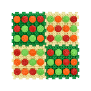 Masážna podložka Ortek Mix Puzzle – 4 diely + 4 sady modulov Vzory