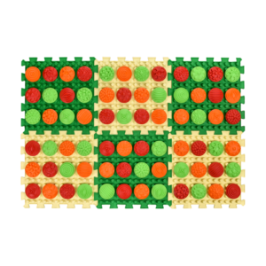 Masážna podložka Ortek Mix Puzzle – 6 dielov + 6 sád modulov Vzory