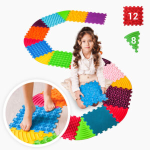 Masážna podložka Ortek Puzzle 12 prvkov + 8 trojuholníkov